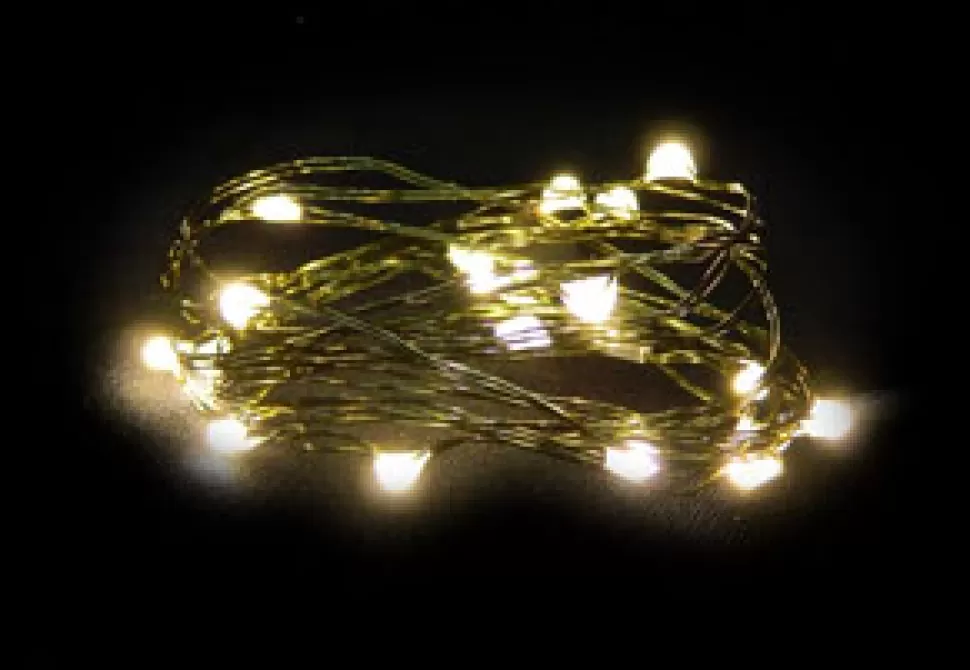 Christmas Forever LIGHT LED I/D MICRO DOT 18L 6FT. B/O WARM WHITE W/TIMER G/W