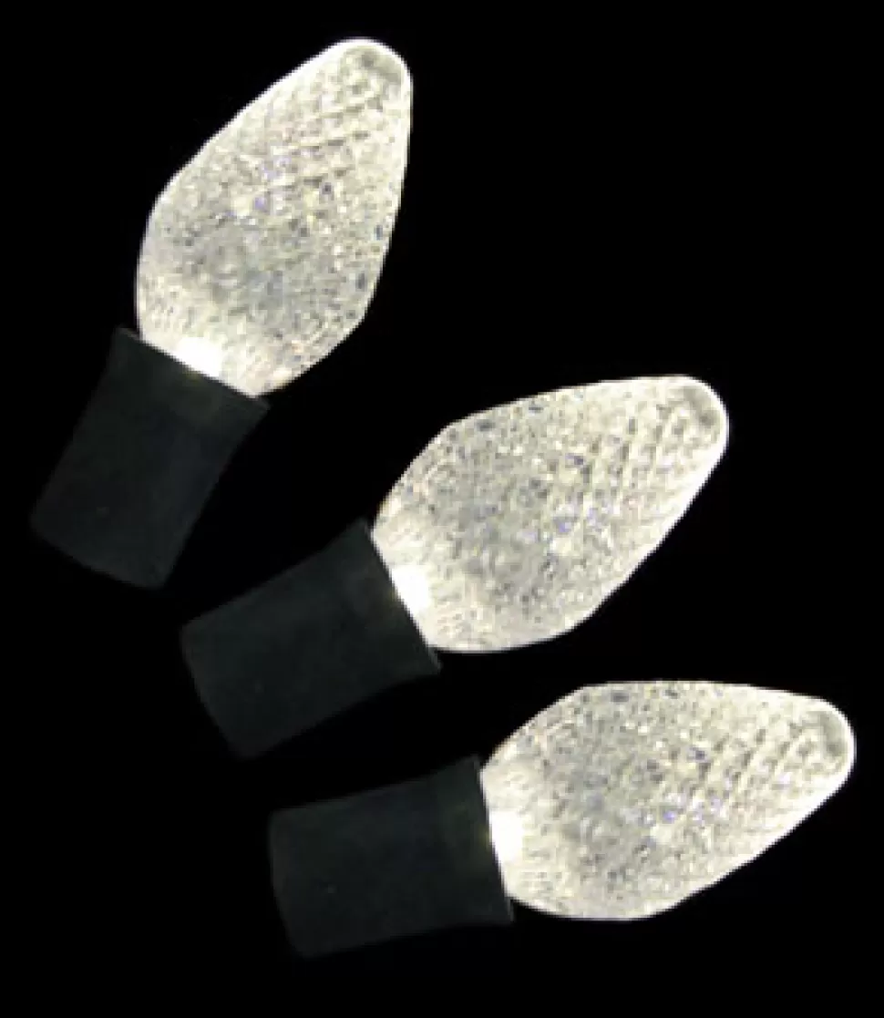 Christmas Forever LIGHT LED O/D C7 FACETED 25L WARM WHITE
