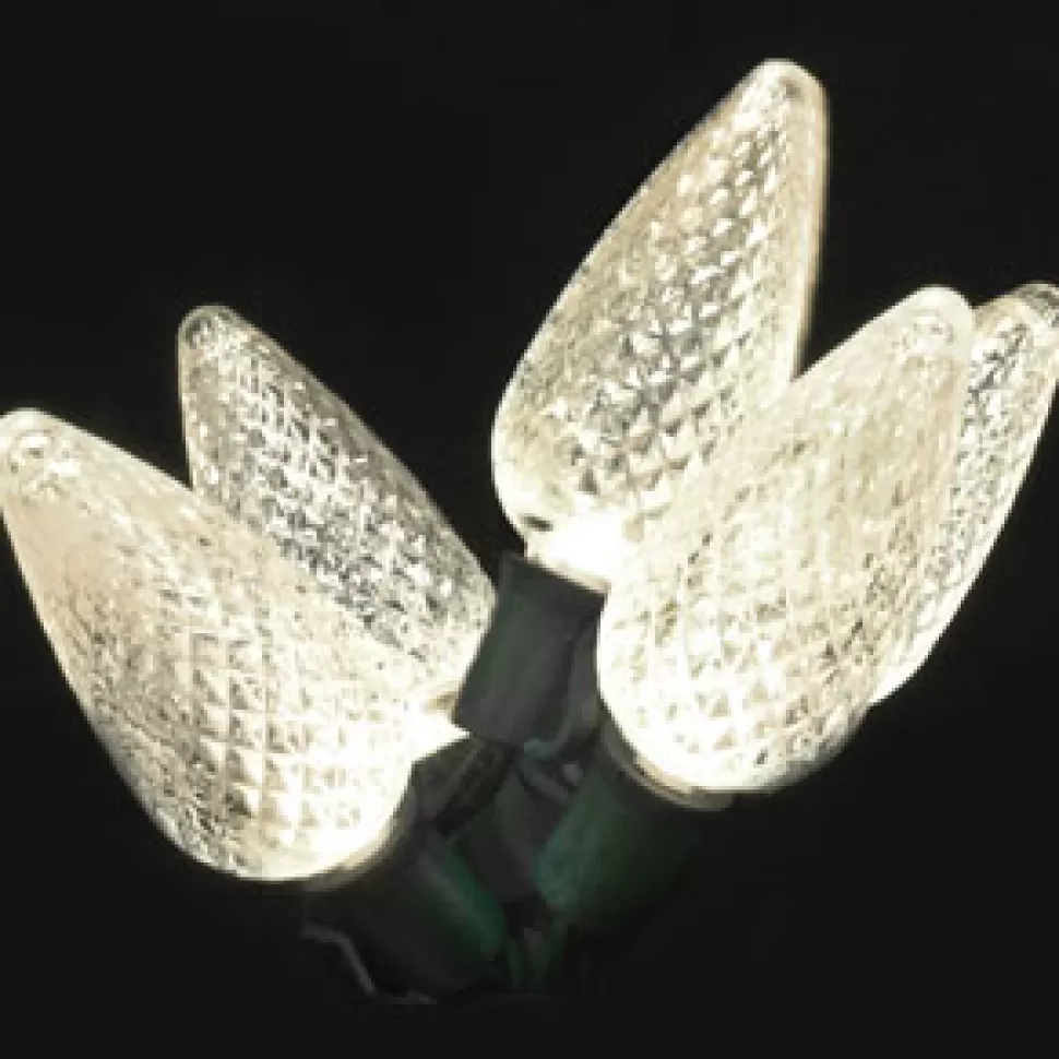 Christmas Forever LIGHT LED O/D C9 FACETED 25L PURE WHITE