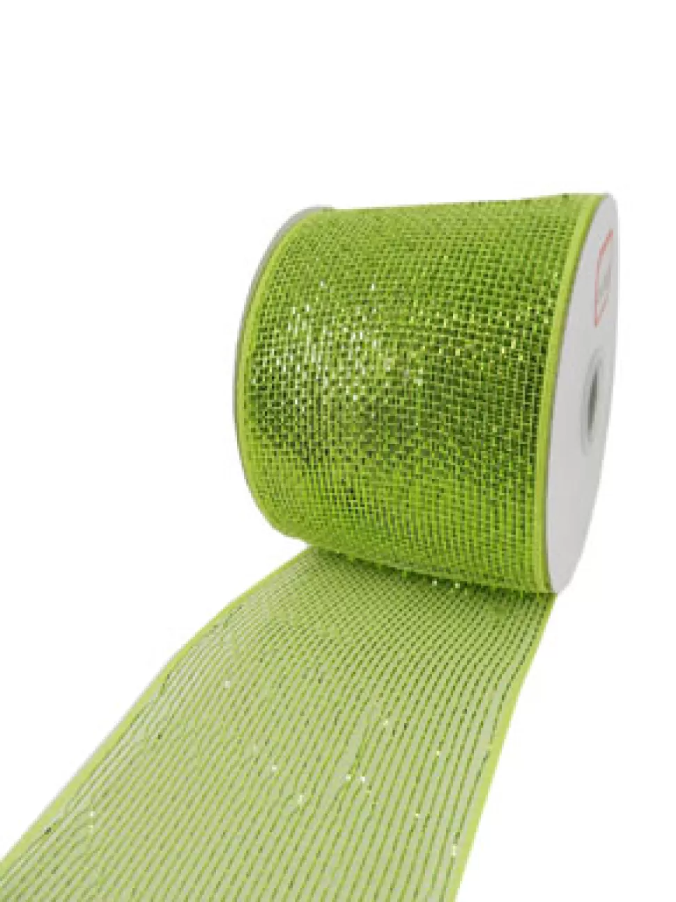 Christmas Forever MESH RIBBON 4″ X 25 YDS GREEN (LIME) FULL SPARKLE
