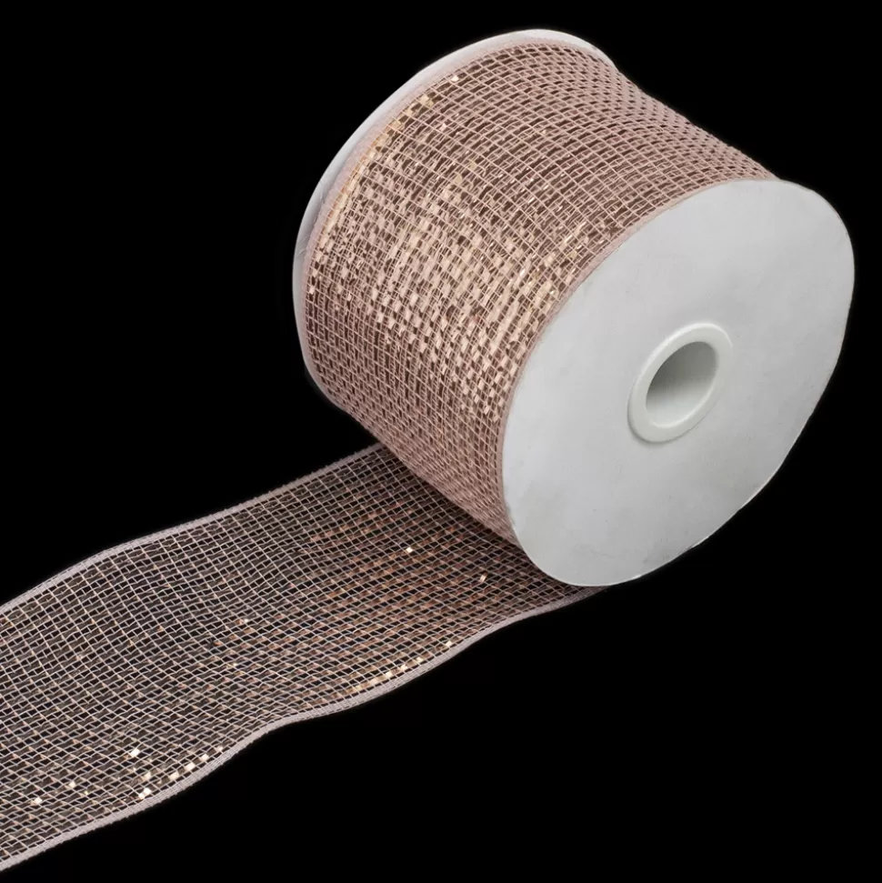 Christmas Forever MESH RIBBON 4″x20 YDS ROSE DLX SPARKLE