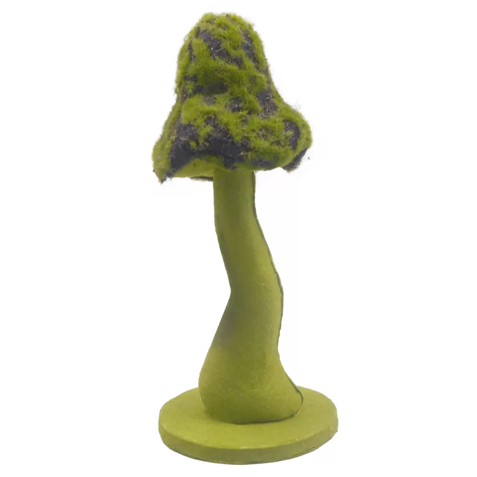 Christmas Forever MUSHROOM TABLE DECOR 9.5″ MOSS GREEN