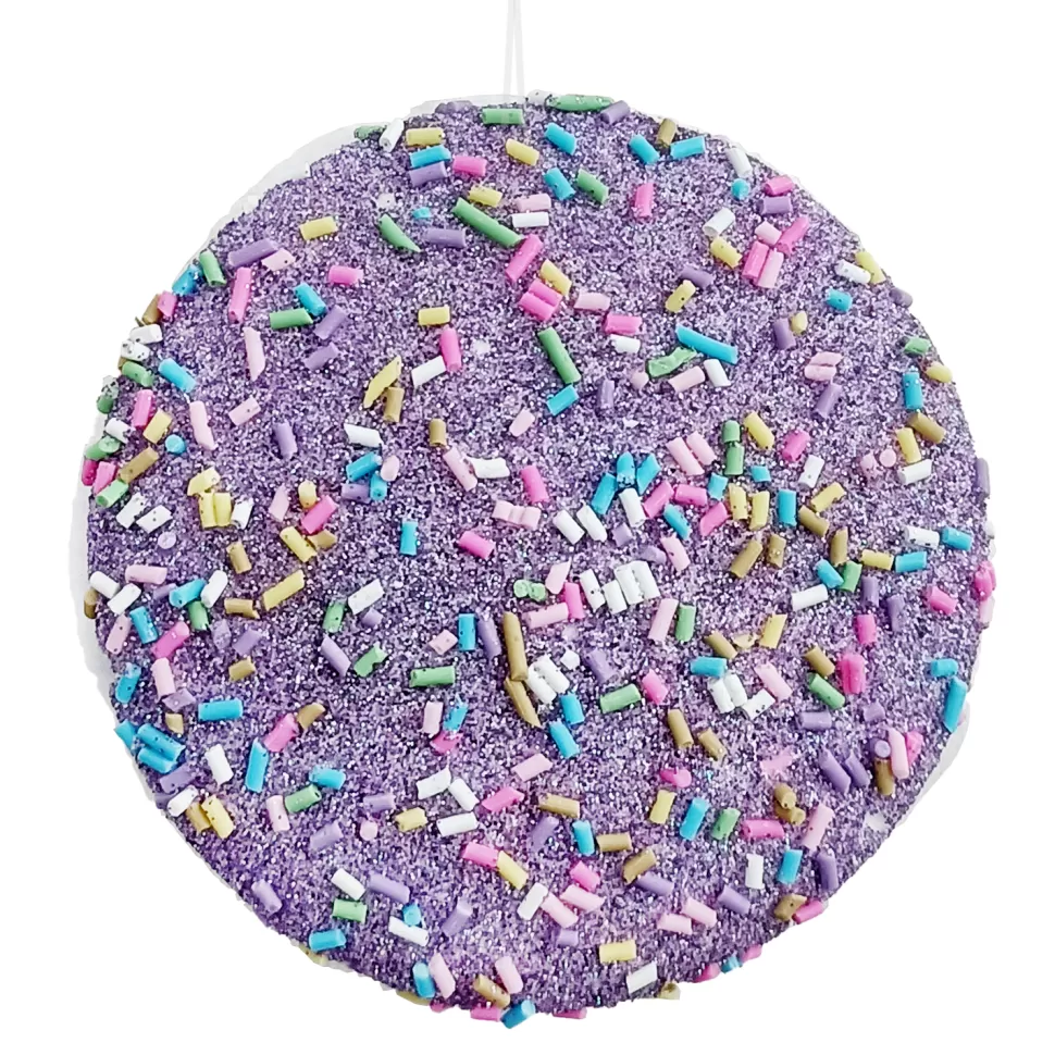 Christmas Forever ORN CANDY SPRINKLE MACAROON 3.5″ PURPLE