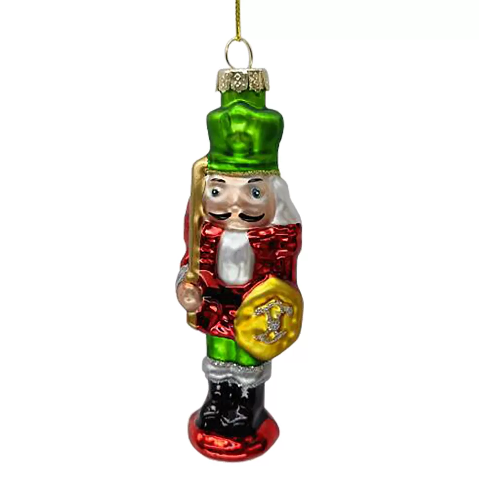 Christmas Forever ORN GLASS NUTCRAKER 4.5″ RED/GREEN