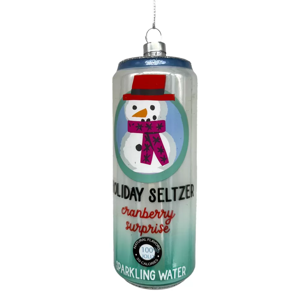 Christmas Forever ORN GLASS SNOWMAN SELTZER 5″ MULTI