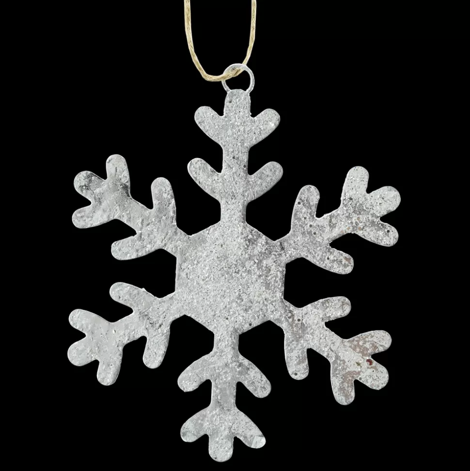 Christmas Forever ORN METAL SNOWFLAKE 6″ W/SILVER FOIL