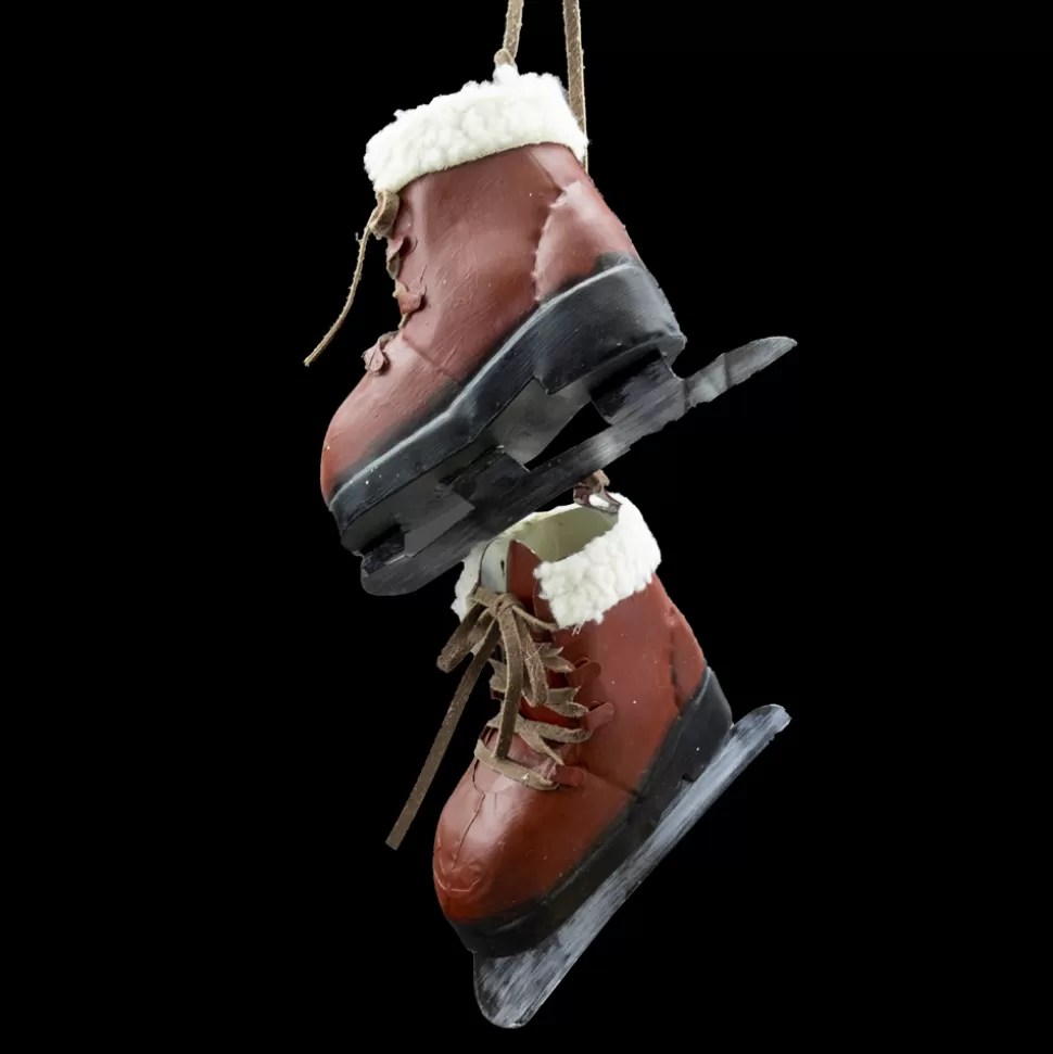 Christmas Forever ORN WINTER METAL SKATES 4.5″ METAL BLADE – RED