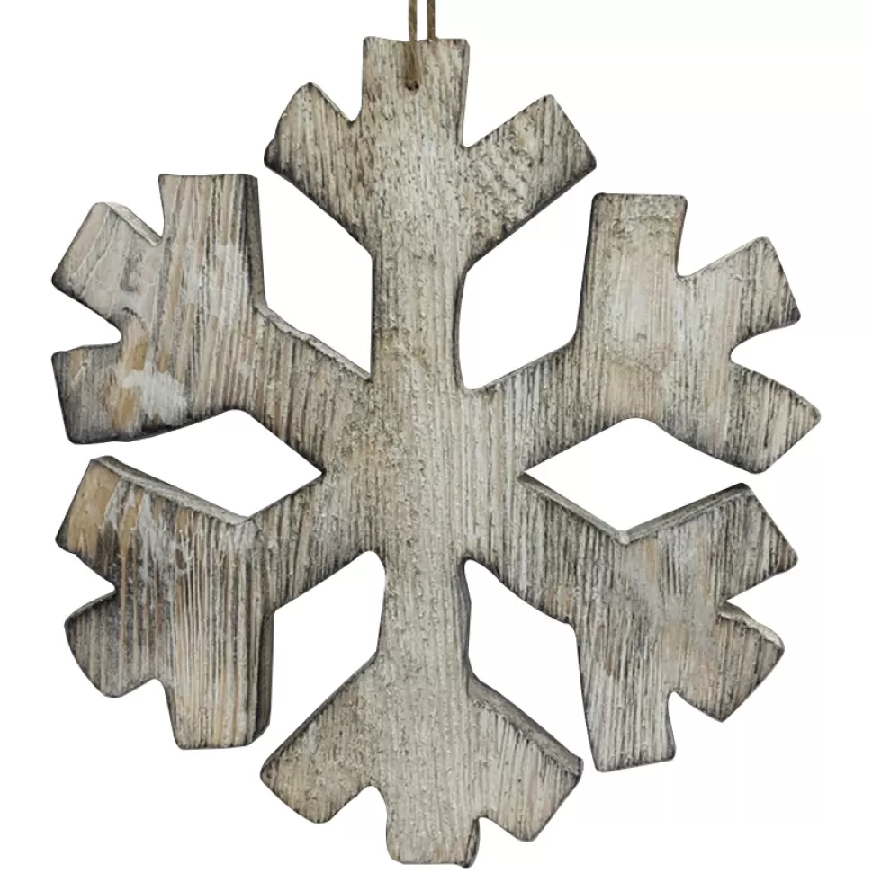 Christmas Forever ORN WOODEN SNOWFLAKE 8″ BIRCH LOOK NATURAL COLOR