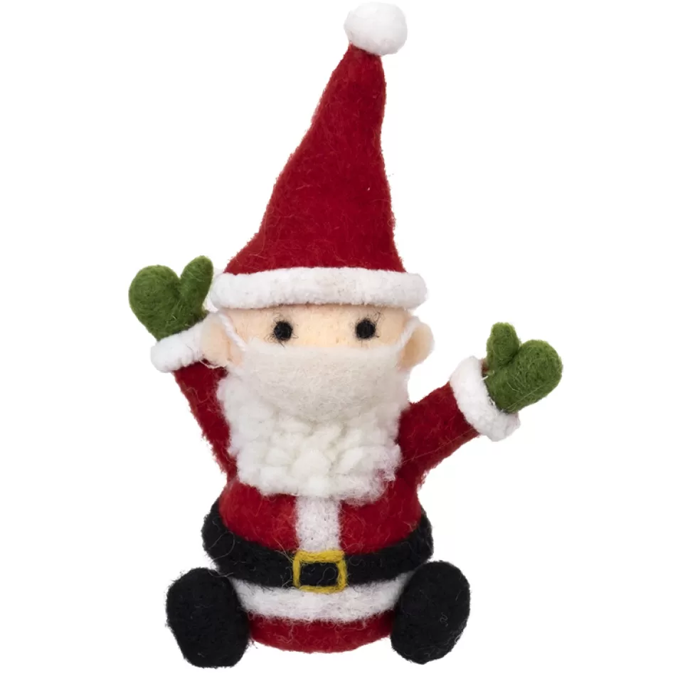 Christmas Forever ORN WOOL SANTA 5″ W/ MASK
