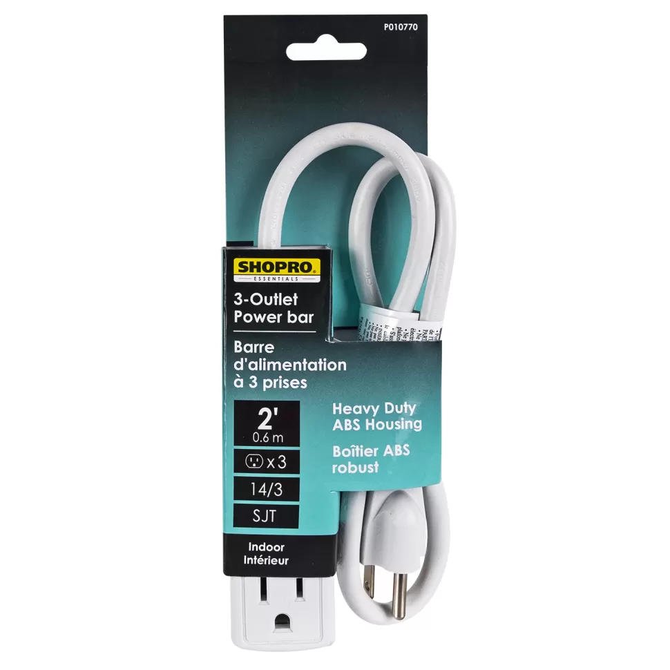 Christmas Forever POWER BAR 3 OUTLET 125V/1625W/13A 2FT CORD