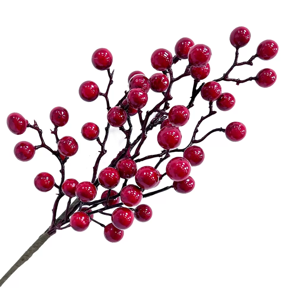 Christmas Forever SPRAY BERRY 16″ SHINY RED