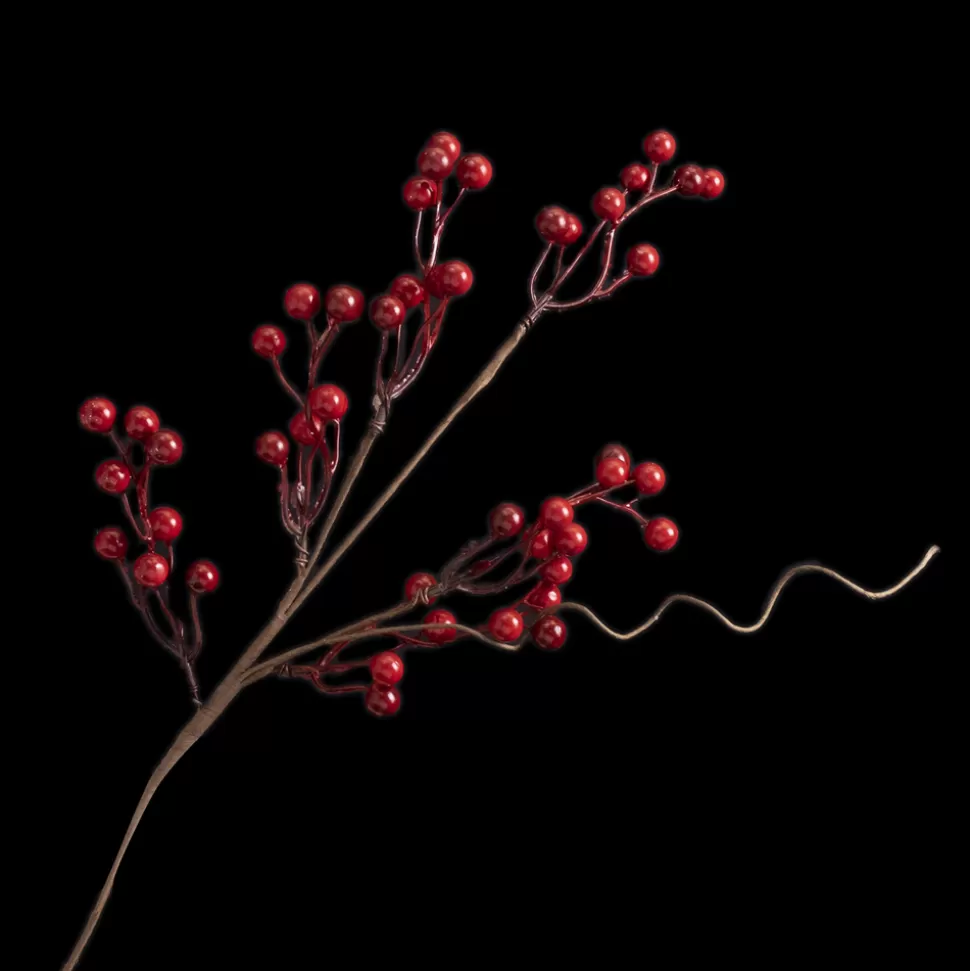 Christmas Forever SPRAY BERRY 21″ RED COUNTRY BERRY W/ TWIG