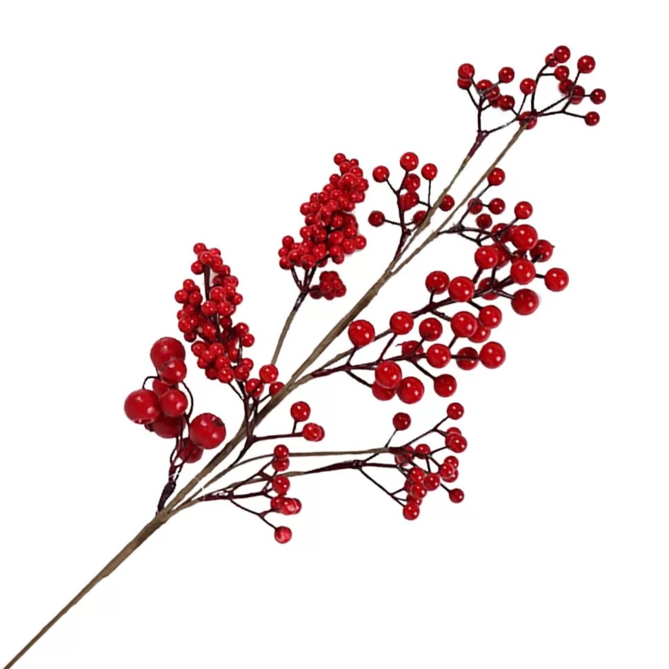 Christmas Forever SPRAY BERRY 28″ RED MIXED BERRIES