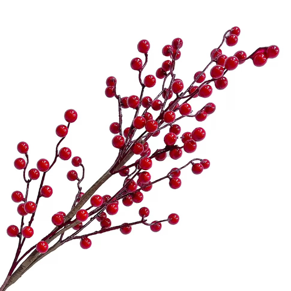 Christmas Forever SPRAY BERRY 30″ RED SHINY