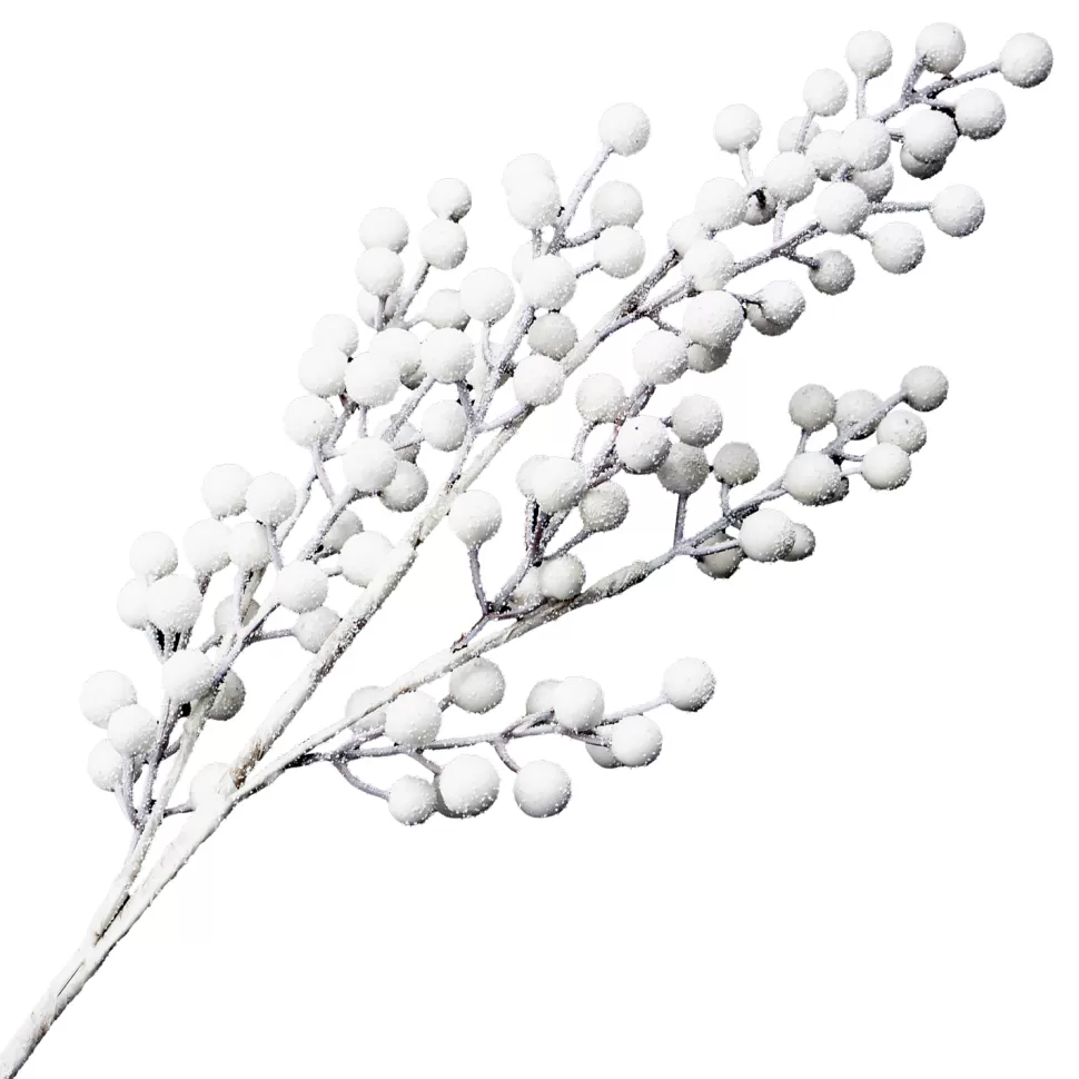 Christmas Forever SPRAY BERRY 31” WHITE W/ FROSTING