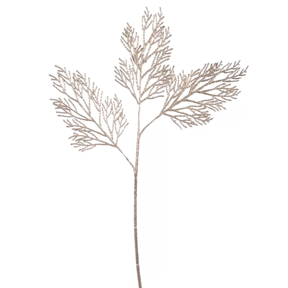 Christmas Forever SPRAY CEDAR 25.5″ CHAMPAGNE METALLIC