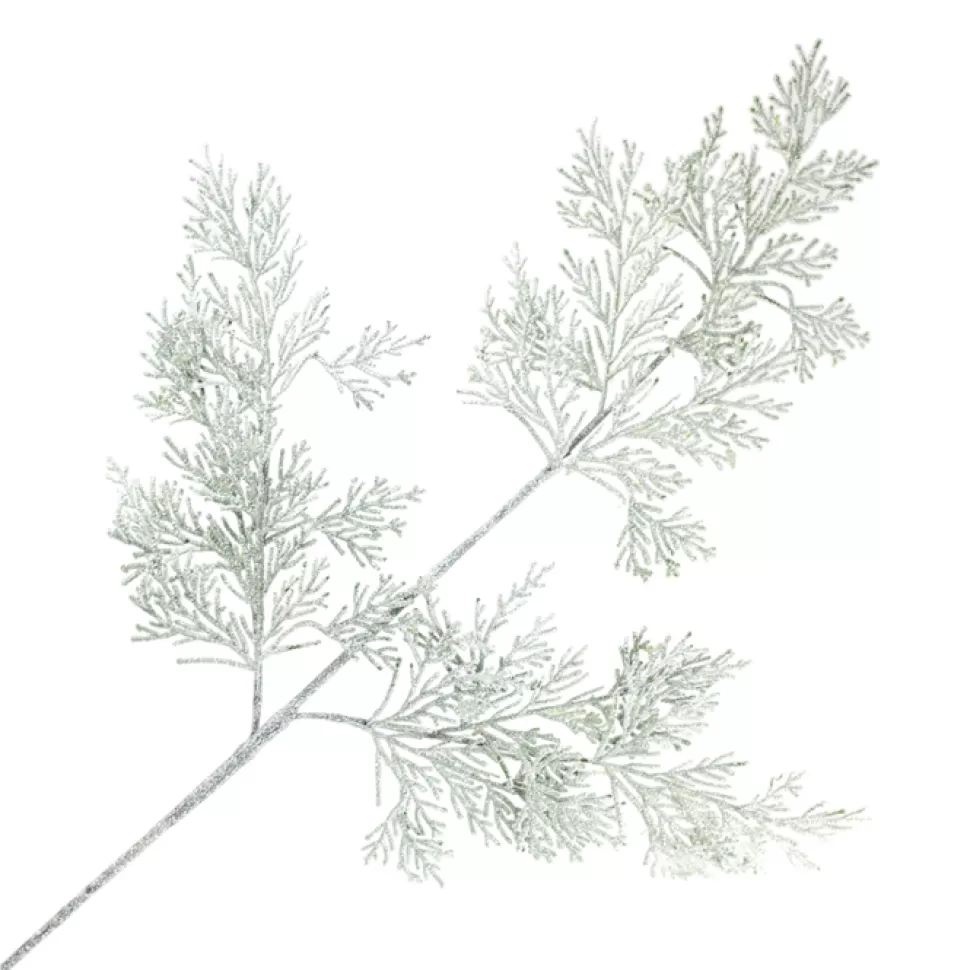 Christmas Forever SPRAY CEDAR FROSTED 32″ WHITE/GREEN