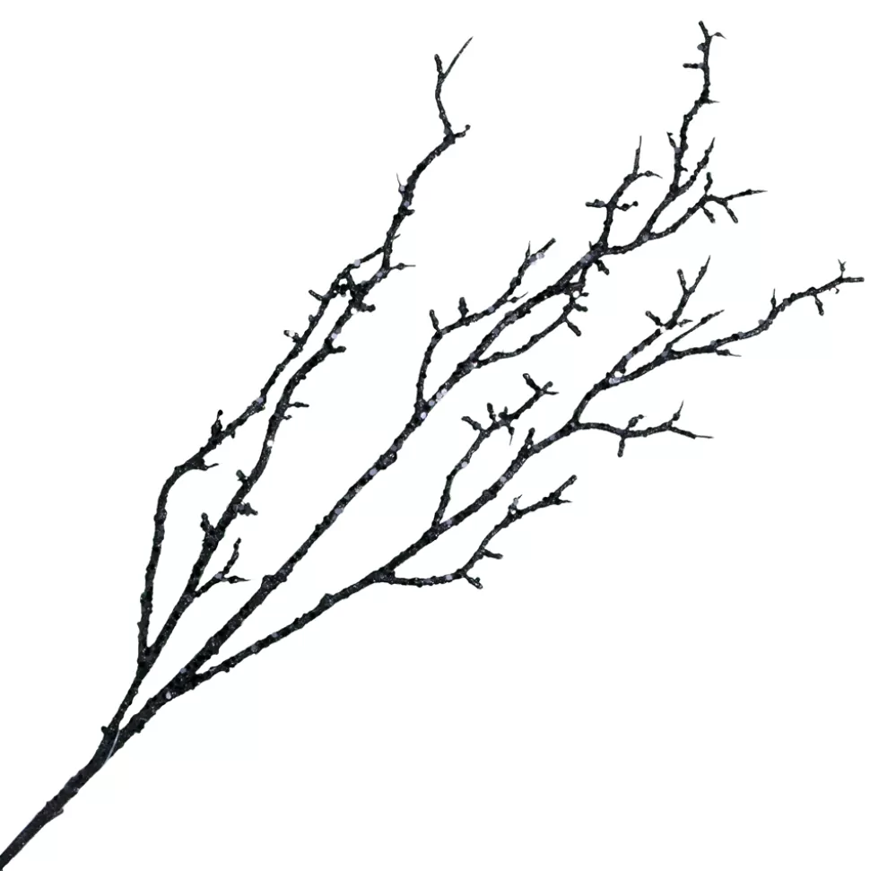 Christmas Forever SPRAY CORAL 28.5″ BLACK GLITTER