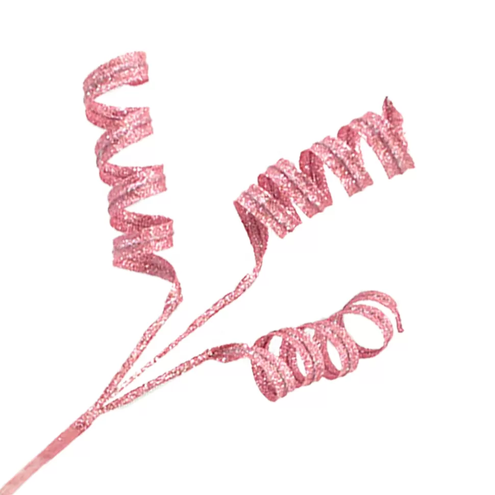 Christmas Forever SPRAY CURL RIBBON 17″ X 3 ROSE GOLD GLITTER