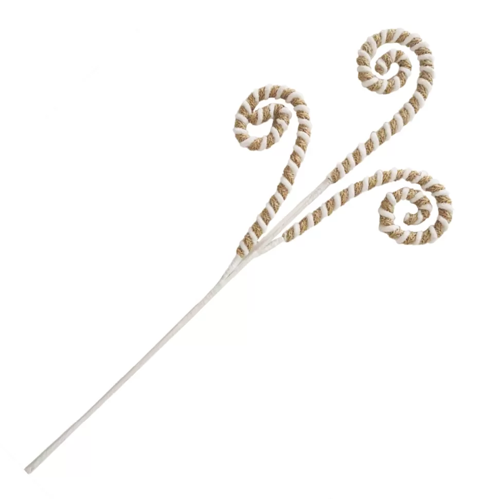 Christmas Forever SPRAY CURLS 30″ NATURAL/WHITE ROPE | FABRIC