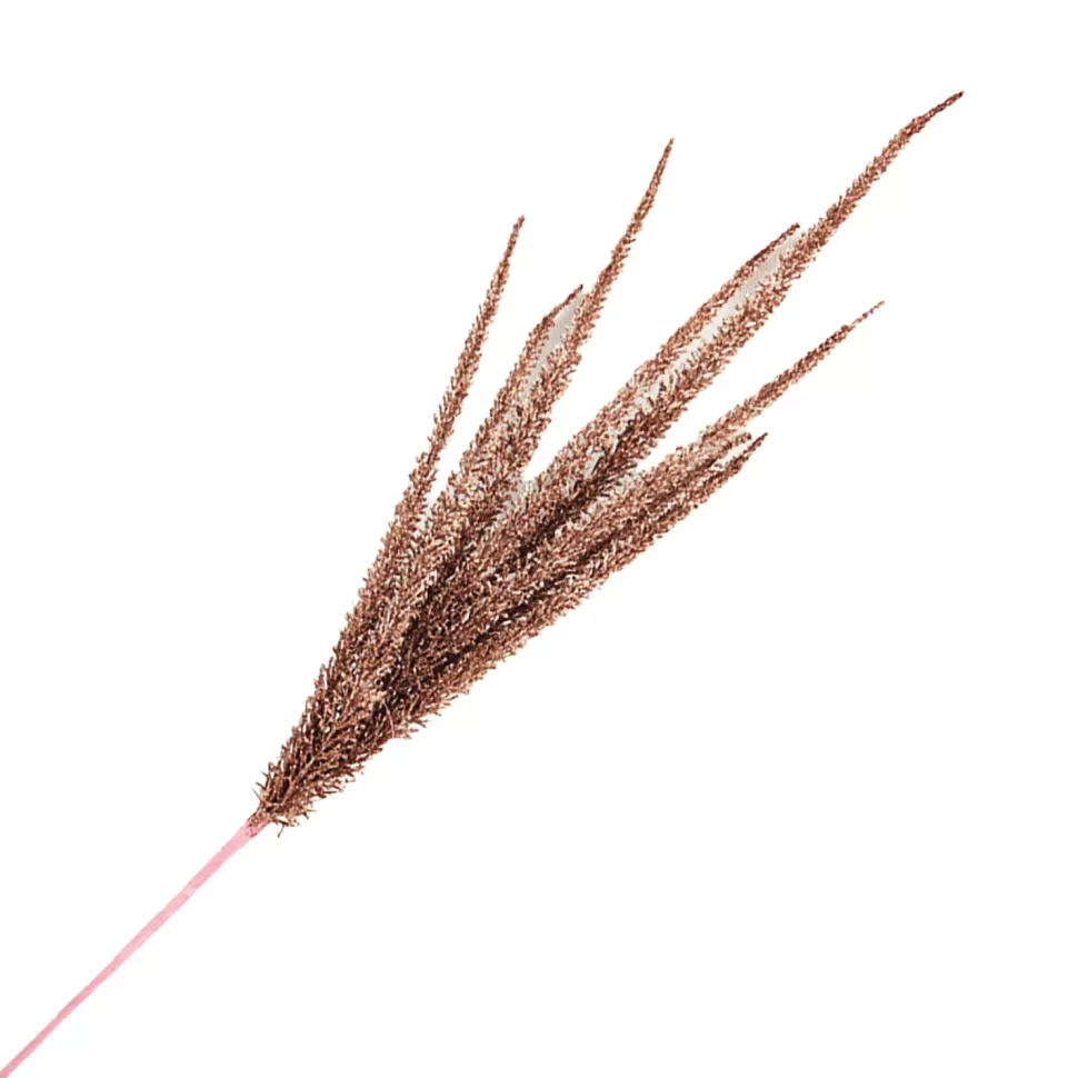 Christmas Forever SPRAY FERN LEAVES 29.5″ ROSE GOLD GLITTER