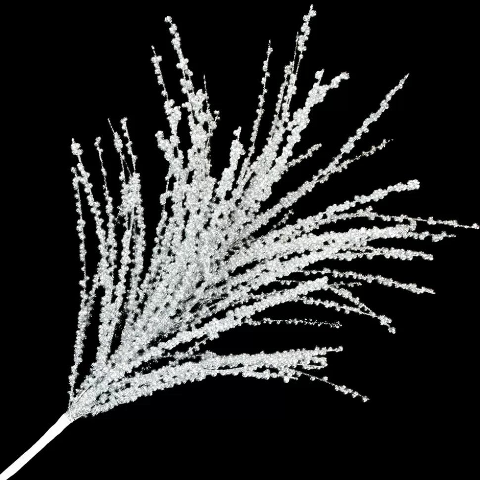 Christmas Forever SPRAY FIREWORKS 24″ SILVER GLTR W/ MINI BALL FLOCKING