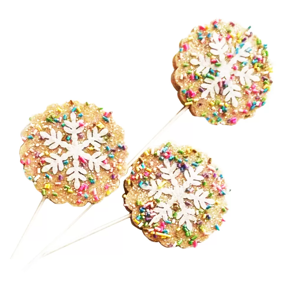 Christmas Forever SPRAY GINGERBREAD COOKIES 15.5″ LIGHT BROWN