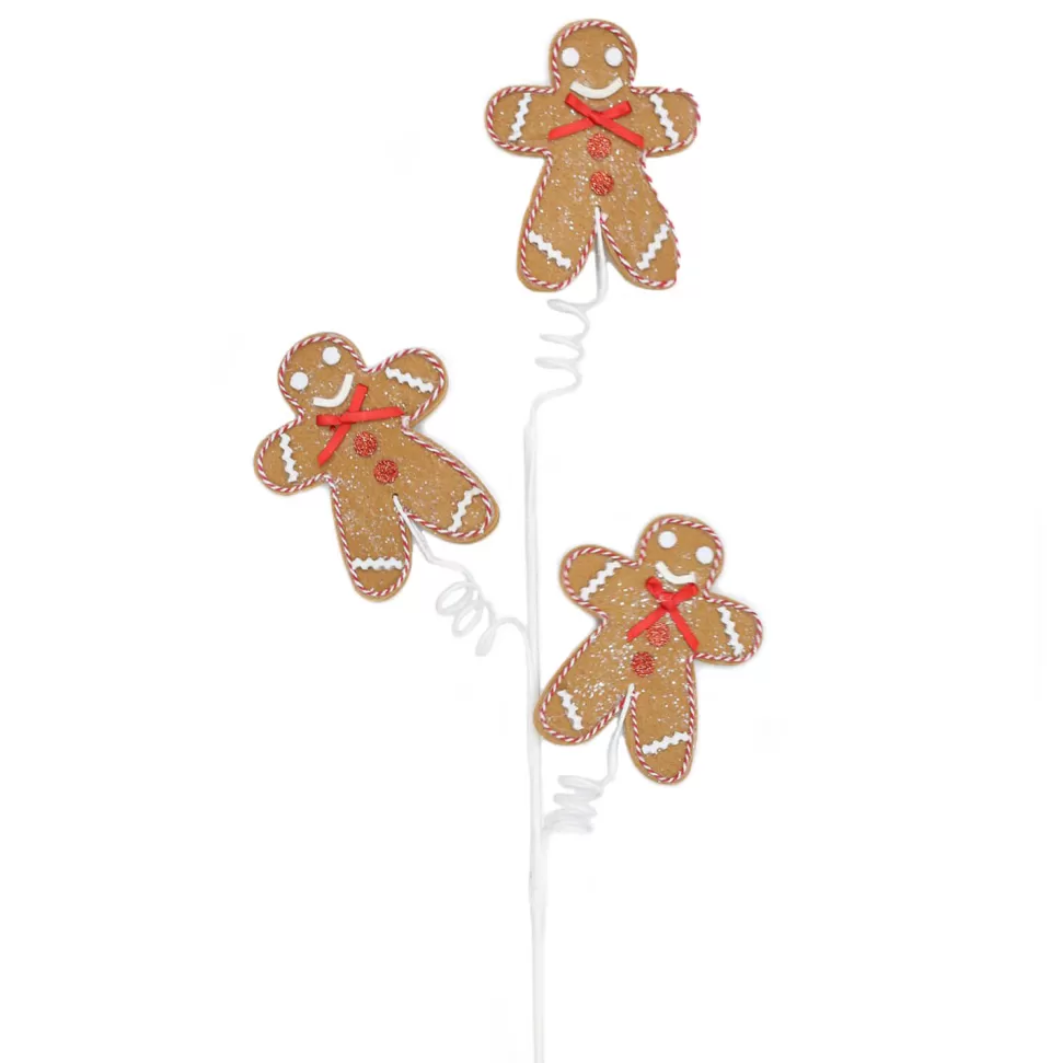 Christmas Forever SPRAY GINGERBREAD MAN 29.5″ X3 W/ RED BOW