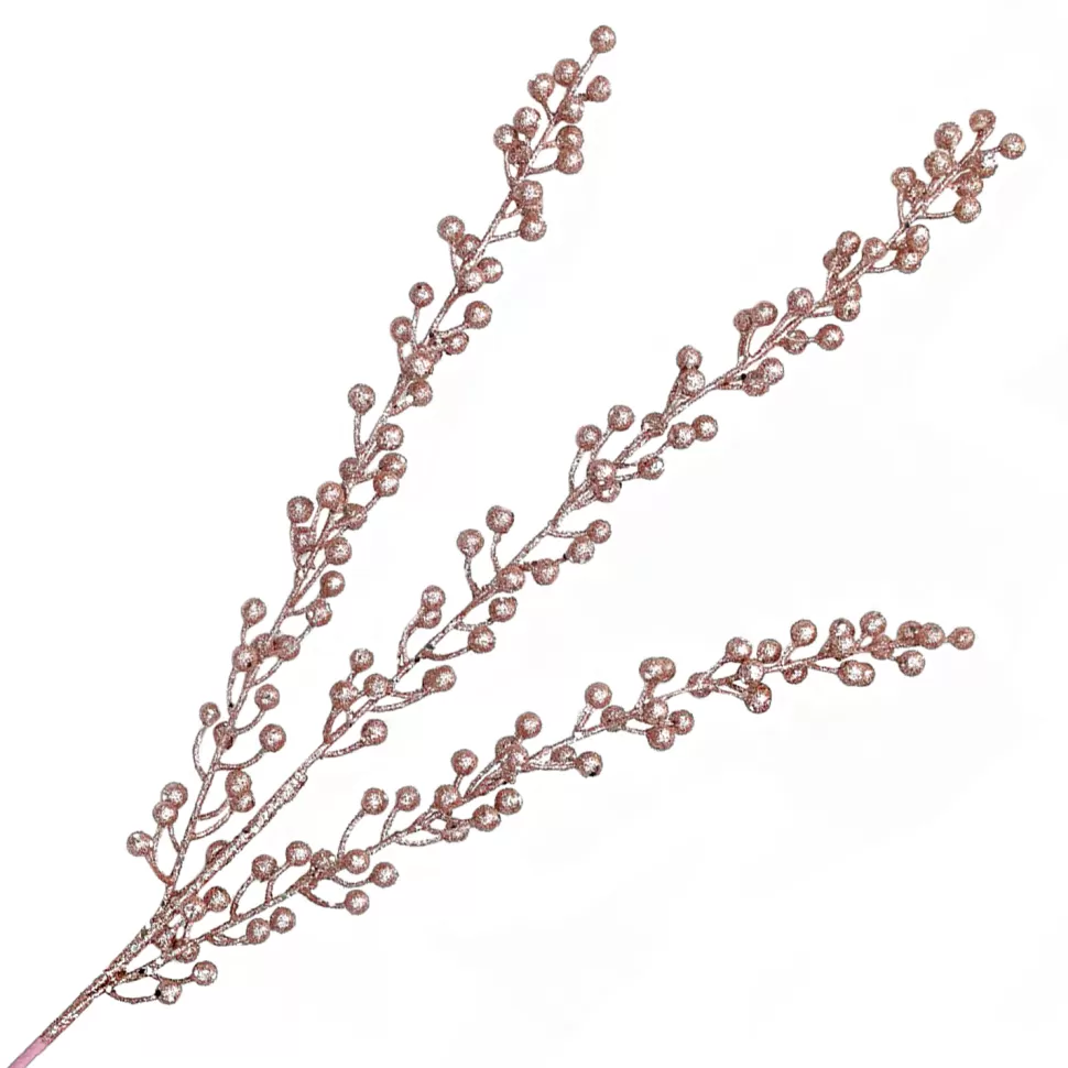 Christmas Forever SPRAY GRASS 26″ X 3 GOLD GLITTER