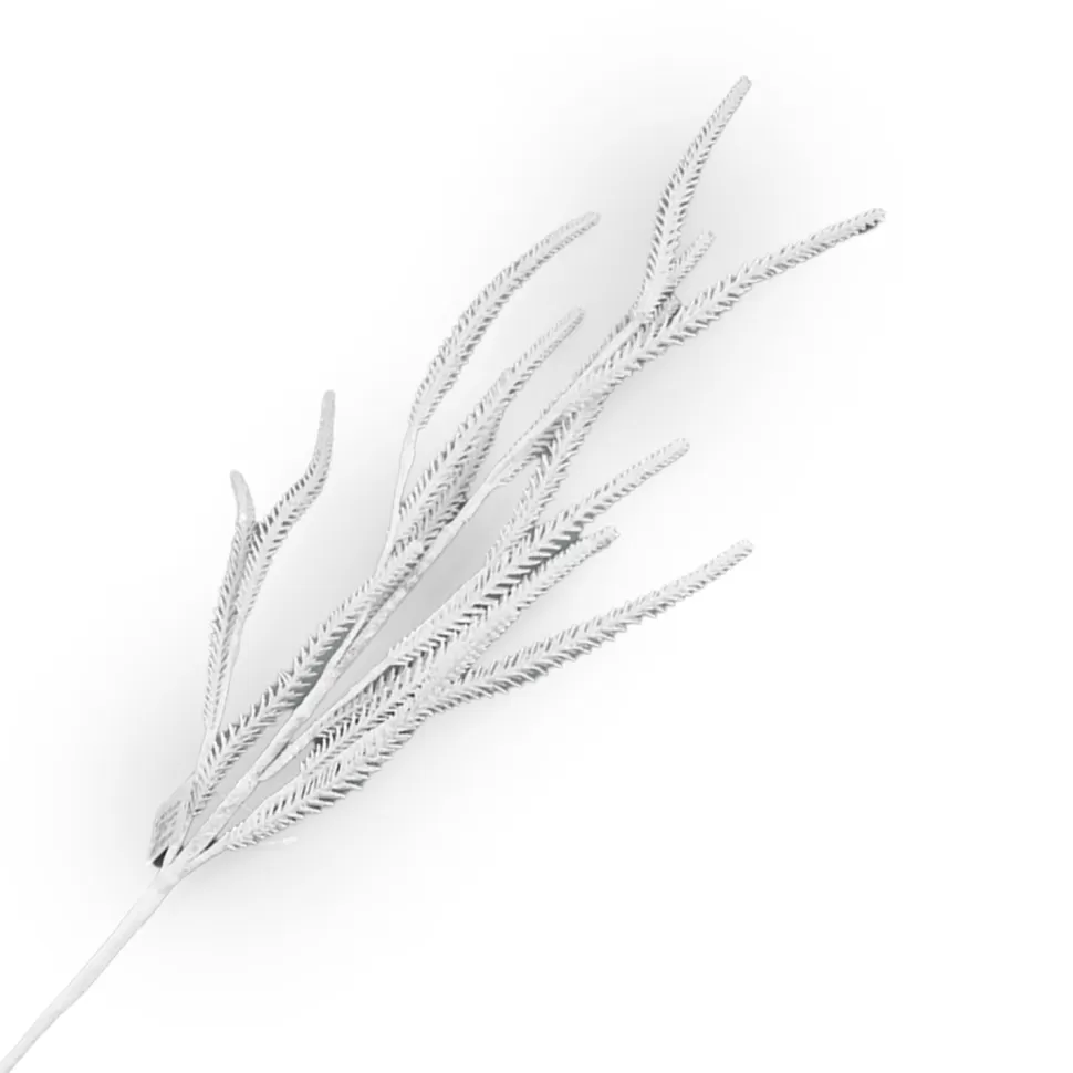 Christmas Forever SPRAY GRASS 29.5″ WHITE GLITTER