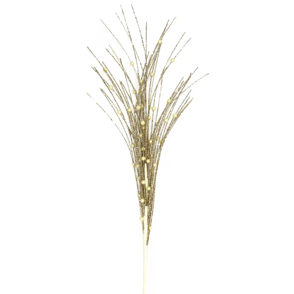 Christmas Forever SPRAY GRASS W/BERRY 27.5″ CHAMPAGNE GLITTER