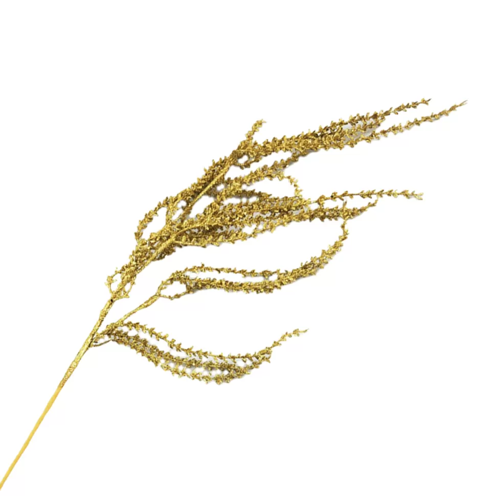 Christmas Forever SPRAY HANGING PINE 35.5″ GOLD GLITTER