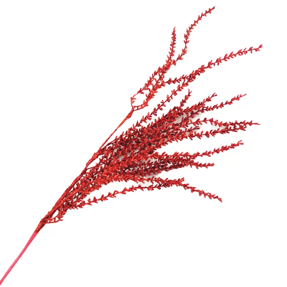 Christmas Forever SPRAY HANGING PINE 35.5″ RED GLITTER
