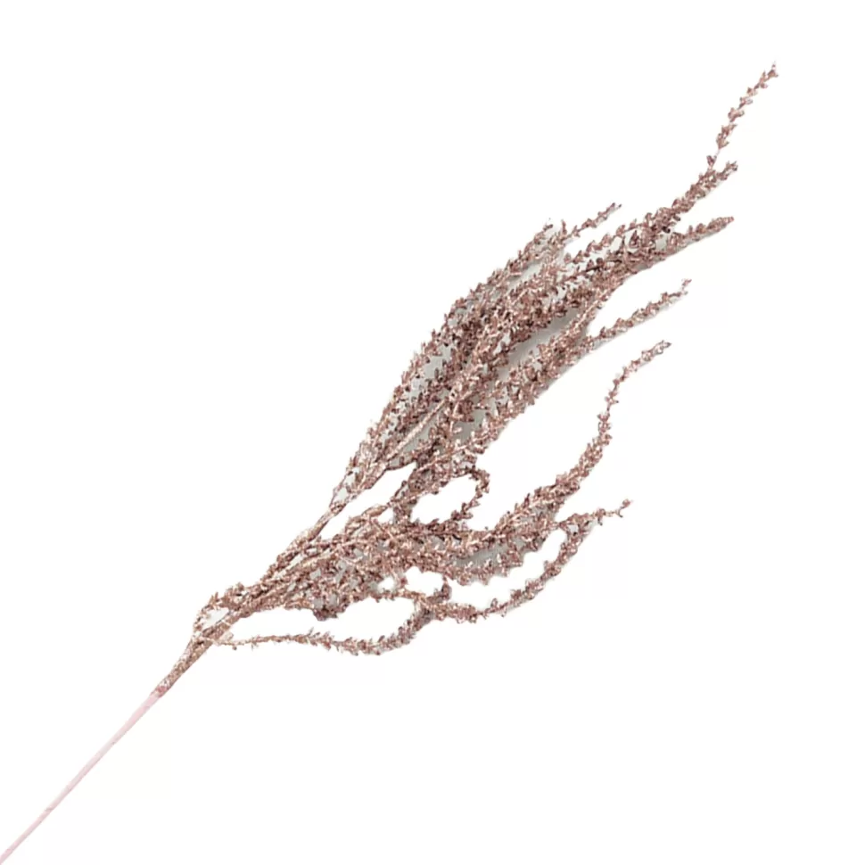 Christmas Forever SPRAY HANGING PINE 35.5″ ROSE GOLD GLITTER