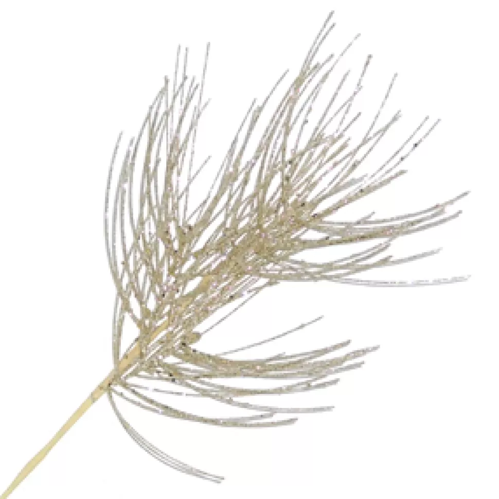 Christmas Forever SPRAY NEEDLE PINE LONG 26″ CHAMPAGNE GLITTER