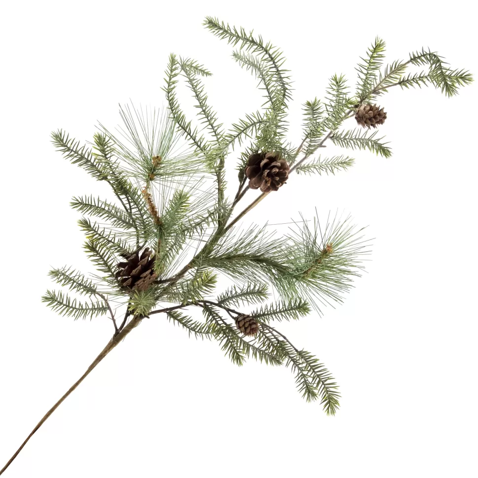 Christmas Forever SPRAY PINE 31″ PINE NEDLE W/ MINI CONES