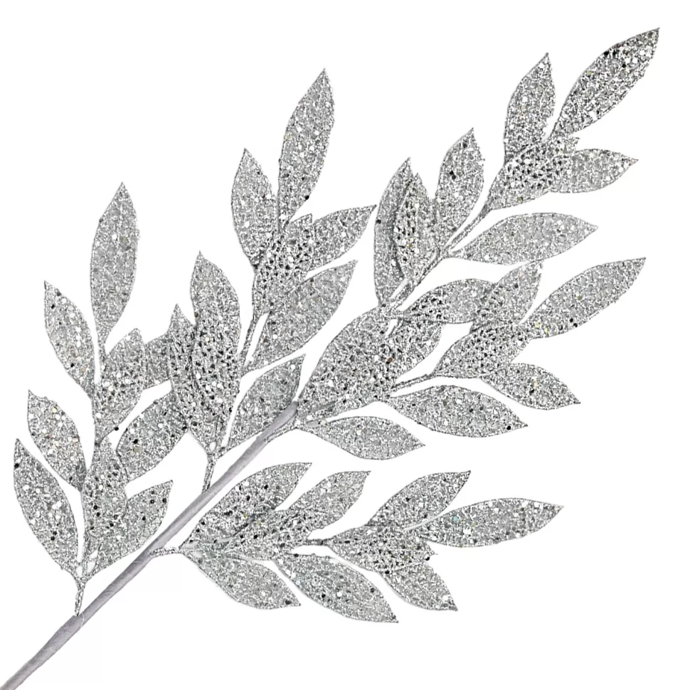 Christmas Forever SPRAY TWIGS 32.5″ SILVER GLITTER