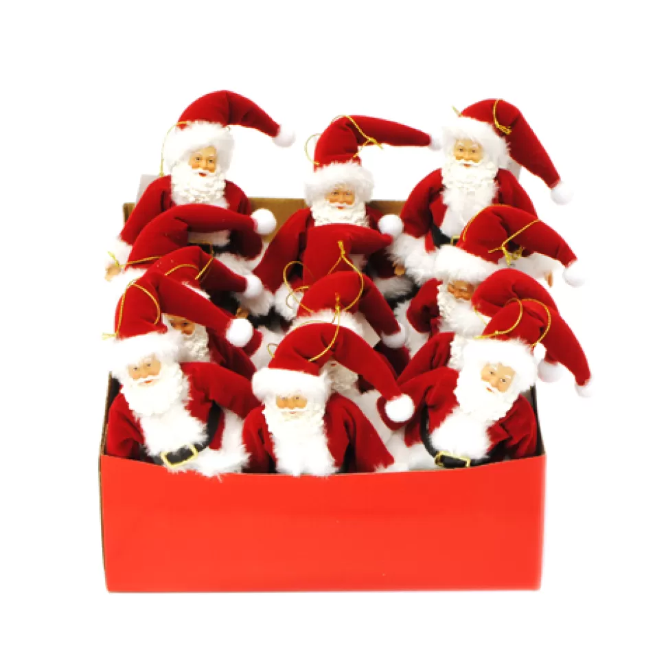 Christmas Forever STANDING SANTA 07″ ORN RED/WHITE 12PCS IN DISPLAY BOX