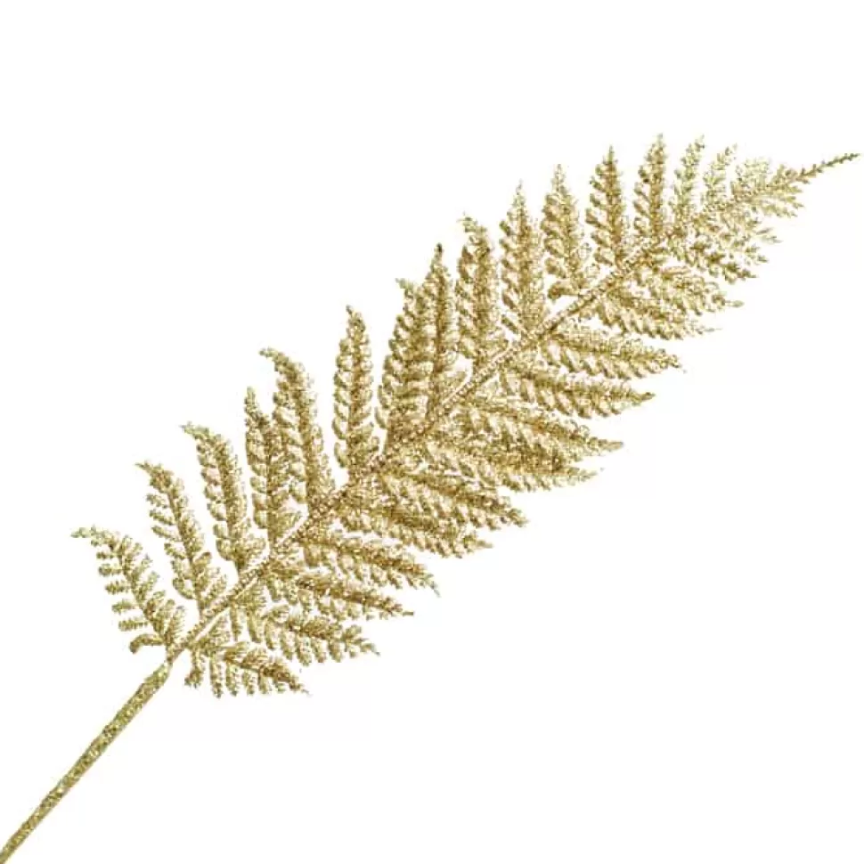 Christmas Forever STEM FERN FANCY 32″ CHAMPAGNE GLITTER