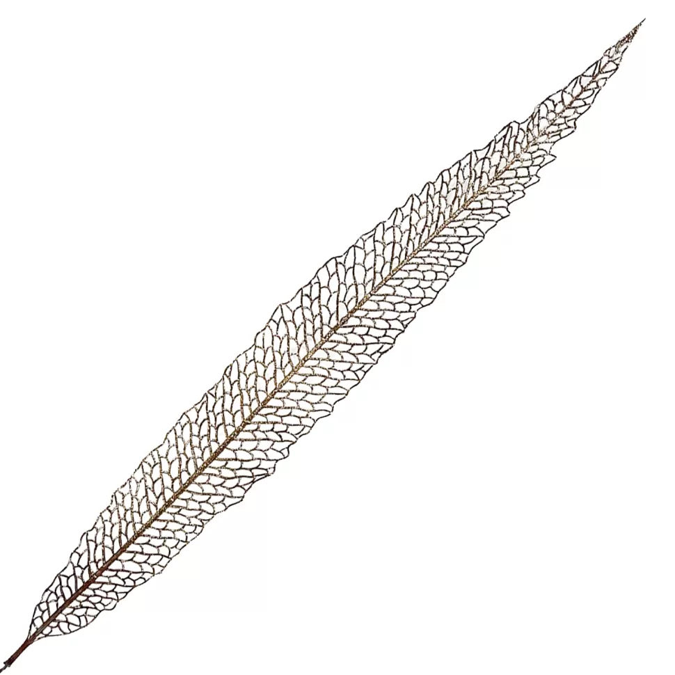 Christmas Forever STEM LEAF ELONGATED HOLLOW 40″ COPPER GLITTER