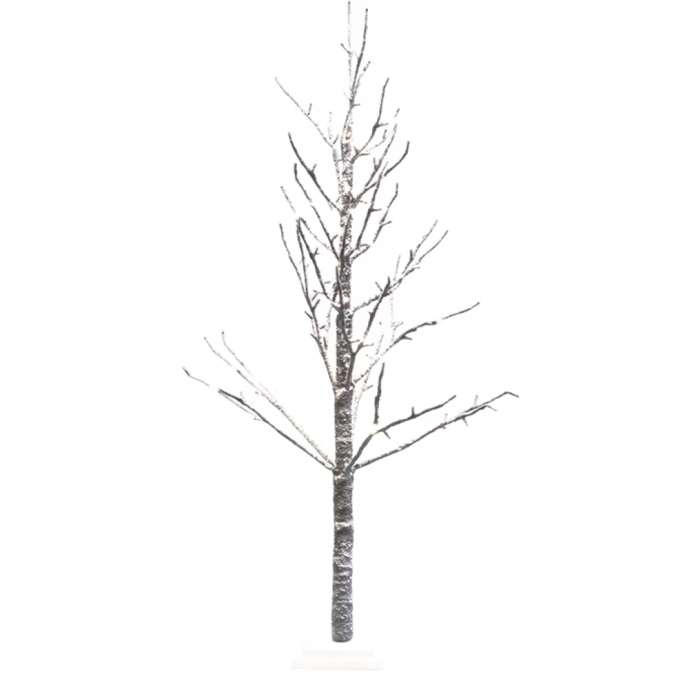 Christmas Forever TWIG TREE BROWN W/ SNOW 45″ 114 LED TWK WARM WHITE LIGHTS 120V