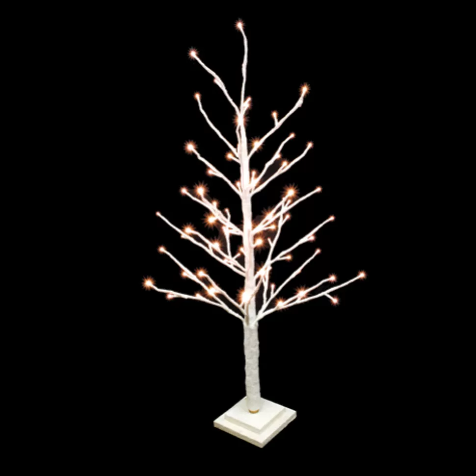 Christmas Forever TWIG TREE WHITE 36″ 78 LED WARM WHITE LIGHTS 120V WHITE GLTR.