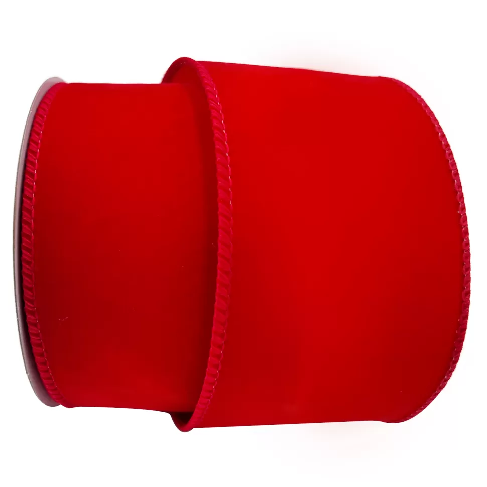 Christmas Forever WIRED RIBBON 2.5″x10 YDS. RED VELVET