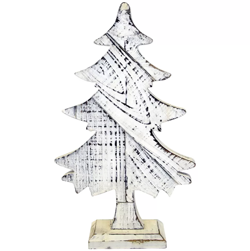 Christmas Forever WOODEN TREE BIRCH LOOK 15″