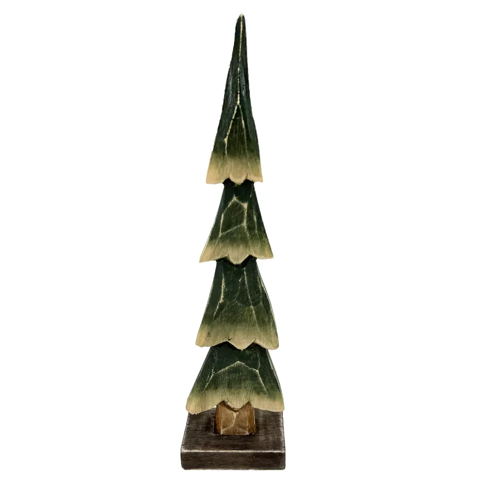 Christmas Forever WOODEN TREE GREEN 10″